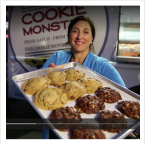 Cookie Monster Cookies - Boston Girl Bakes